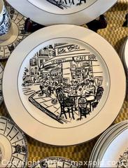 MaxSold Auction: Dinner Set Mikasa Ultima + Super Strong Fine China HK114 Parisian Scenes 35 pieces - Toronto (Ontario, Canada) SELLER MANAGED Downsizing Online Auction - Weston Road (CONDO)