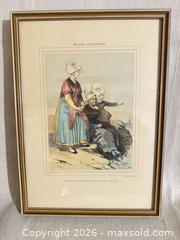 MaxSold Auction: Framed & Matted Original French Lithograph, Wired for Hanging - Toronto (Ontario, Canada) SELLER MANAGED Downsizing Online Auction - Weston Road (CONDO)