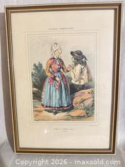 MaxSold Auction: Framed Print - Figure/People, Brittany (Morbihan), D. Derveaux - Toronto (Ontario, Canada) SELLER MANAGED Downsizing Online Auction - Weston Road (CONDO)