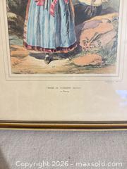 MaxSold Auction: Framed Print - Figure/People, Brittany (Morbihan), D. Derveaux - Toronto (Ontario, Canada) SELLER MANAGED Downsizing Online Auction - Weston Road (CONDO)