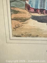 MaxSold Auction: Framed Print - Figure/People, Brittany (Morbihan), D. Derveaux - Toronto (Ontario, Canada) SELLER MANAGED Downsizing Online Auction - Weston Road (CONDO)