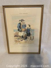 MaxSold Auction: Hand-Colored Lithograph 'Pêcheurs de Douarnenez' Framed Print - Toronto (Ontario, Canada) SELLER MANAGED Downsizing Online Auction - Weston Road (CONDO)