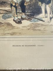 MaxSold Auction: Hand-Colored Lithograph 'Pêcheurs de Douarnenez' Framed Print - Toronto (Ontario, Canada) SELLER MANAGED Downsizing Online Auction - Weston Road (CONDO)