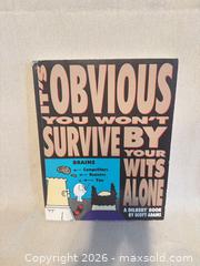 MaxSold Auction: It's Obvious You Won't Survive By Your Wits Alone — Scott Adams - Toronto (Ontario, Canada) SELLER MANAGED Downsizing Online Auction - Weston Road (CONDO)
