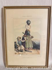 MaxSold Auction: Lithograph "Laitiere de Douarnenez (Finistère)" by D. Derveaux - Toronto (Ontario, Canada) SELLER MANAGED Downsizing Online Auction - Weston Road (CONDO)
