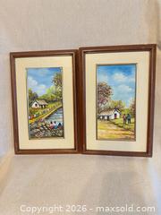 MaxSold Auction: Pair of Signed MPS Original Oil on Canvas Rural Landscapes 9.5”/14” - Toronto (Ontario, Canada) SELLER MANAGED Downsizing Online Auction - Weston Road (CONDO)