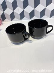 MaxSold Auction: Black Ceramic Mugs, Medium (Set of 2) - Toronto (Ontario, Canada) SELLER MANAGED Downsizing Online Auction - Poplar Plains Road