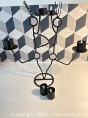 MaxSold Auction: Black Metal 6-Arm Candelabra, Modern/Abstract - Toronto (Ontario, Canada) SELLER MANAGED Downsizing Online Auction - Poplar Plains Road