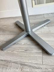 MaxSold Auction: Modern Rectangular Laminate Top Table with Metal Base - Toronto (Ontario, Canada) SELLER MANAGED Downsizing Online Auction - Poplar Plains Road