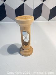 MaxSold Auction: Small 30-Second Hourglass with Natural Wood Frame - Toronto (Ontario, Canada) SELLER MANAGED Downsizing Online Auction - Poplar Plains Road