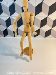 MaxSold Auction: Wooden Artist Mannequin with Display Stand — Tiger Stores - Toronto (Ontario, Canada) SELLER MANAGED Downsizing Online Auction - Poplar Plains Road