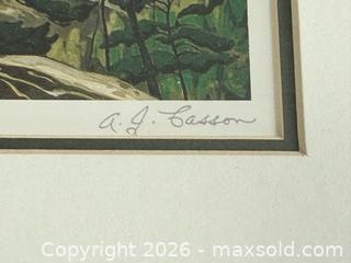 MaxSold Auction: A.J. Casson White Pine Print  - Toronto (Ontario, Canada) PARTNER MANAGED Estate Sale Online Auction - La Rose Avenue