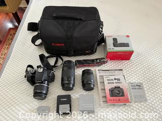 MaxSold Auction: Canon Rebel XS DSLR + Lenses + Grip + More  - Toronto (Ontario, Canada) PARTNER MANAGED Estate Sale Online Auction - La Rose Avenue