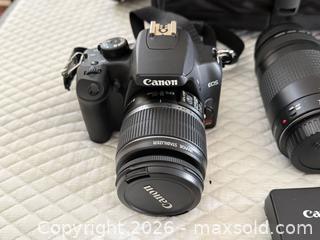 MaxSold Auction: Canon Rebel XS DSLR + Lenses + Grip + More  - Toronto (Ontario, Canada) PARTNER MANAGED Estate Sale Online Auction - La Rose Avenue