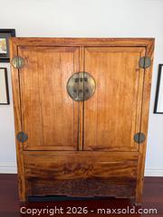 MaxSold Auction: Carved Asian Cedar Armoire Cabinet  - Toronto (Ontario, Canada) PARTNER MANAGED Estate Sale Online Auction - La Rose Avenue