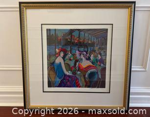 MaxSold Auction: City Cafe Suite of 4 in Portfolio by Isaac Maimon Ltd Ed Art Print - Toronto (Ontario, Canada) PARTNER MANAGED Estate Sale Online Auction - La Rose Avenue