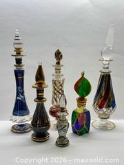 MaxSold Auction: Egyptian Hand Blown Art Glass Perfume Bottles x6  - Toronto (Ontario, Canada) PARTNER MANAGED Estate Sale Online Auction - La Rose Avenue