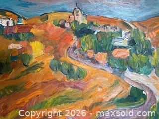 MaxSold Auction: Expressionist Landscape Oil Painting Signed  - Toronto (Ontario, Canada) PARTNER MANAGED Estate Sale Online Auction - La Rose Avenue