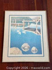 MaxSold Auction: Floating Pier Vintage Signed Andrew Valko Canadian Artist Lithograph  - Toronto (Ontario, Canada) PARTNER MANAGED Estate Sale Online Auction - La Rose Avenue