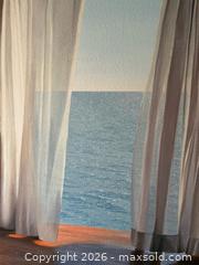 MaxSold Auction: Huge Open Window Scene by Alice Doulton Large Framed Textured Print - Toronto (Ontario, Canada) PARTNER MANAGED Estate Sale Online Auction - La Rose Avenue