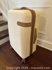 MaxSold Auction: IT Hard Shell Luggage Cream + Tan Suitcase - Toronto (Ontario, Canada) PARTNER MANAGED Estate Sale Online Auction - La Rose Avenue