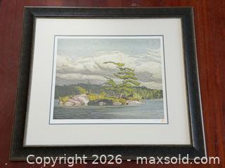 MaxSold Auction: Large A.J Casson Island Moose Lake Ltd Ed Print - Toronto (Ontario, Canada) PARTNER MANAGED Estate Sale Online Auction - La Rose Avenue