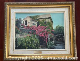 MaxSold Auction: “Laroque-des-Albereze’ Oil Painting on Canvas By Vail ‘98 - Toronto (Ontario, Canada) PARTNER MANAGED Estate Sale Online Auction - La Rose Avenue