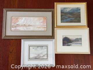 MaxSold Auction: Lot of 4 Signed Landscape Artworks in Watercolour & Pastel - Toronto (Ontario, Canada) PARTNER MANAGED Estate Sale Online Auction - La Rose Avenue