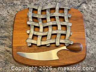 MaxSold Auction: MCM Dansk Teak Cheese Board + Aluminum Copco Trivet - Toronto (Ontario, Canada) PARTNER MANAGED Estate Sale Online Auction - La Rose Avenue