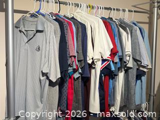 MaxSold Auction: Men’s Assorted Clothing - Golf, Athletic + Polo Short Sleeve Shirts M/L - Toronto (Ontario, Canada) PARTNER MANAGED Estate Sale Online Auction - La Rose Avenue