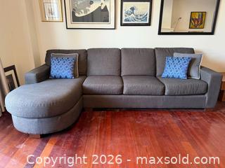 MaxSold Auction: Modern Grey Sectional Sofa - Toronto (Ontario, Canada) PARTNER MANAGED Estate Sale Online Auction - La Rose Avenue