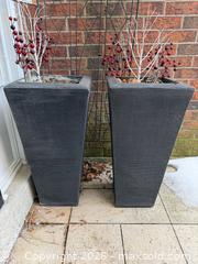 MaxSold Auction: Pair of Resin Garden Planters x2 - Toronto (Ontario, Canada) PARTNER MANAGED Estate Sale Online Auction - La Rose Avenue