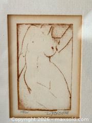 MaxSold Auction: Signed Abstract Nude Etching  - Toronto (Ontario, Canada) PARTNER MANAGED Estate Sale Online Auction - La Rose Avenue