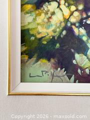 MaxSold Auction: Signed Acrylic on Masonite Floral Painting Linda Kemp  - Toronto (Ontario, Canada) PARTNER MANAGED Estate Sale Online Auction - La Rose Avenue