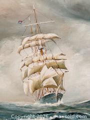 MaxSold Auction: Signed Brian Madden Oil on Canvas Seascape Painting  - Toronto (Ontario, Canada) PARTNER MANAGED Estate Sale Online Auction - La Rose Avenue