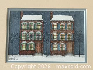 MaxSold Auction: Signed Dianne L. Patterson Watercolour Panting of Buildings  - Toronto (Ontario, Canada) PARTNER MANAGED Estate Sale Online Auction - La Rose Avenue