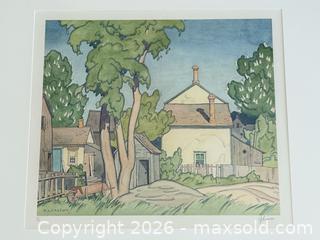 MaxSold Auction: Signed Ltd Ed A.J. Casson Lithograph Early Summer  - Toronto (Ontario, Canada) PARTNER MANAGED Estate Sale Online Auction - La Rose Avenue