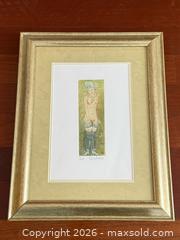 MaxSold Auction: Signed Nude Woman Coloured Etching  - Toronto (Ontario, Canada) PARTNER MANAGED Estate Sale Online Auction - La Rose Avenue
