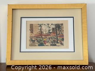 MaxSold Auction: Signed Parisian Watercolour Painting  - Toronto (Ontario, Canada) PARTNER MANAGED Estate Sale Online Auction - La Rose Avenue
