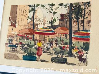 MaxSold Auction: Signed Parisian Watercolour Painting  - Toronto (Ontario, Canada) PARTNER MANAGED Estate Sale Online Auction - La Rose Avenue