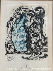 MaxSold Auction: Signed Salvador Dali “Figure in Chains” Lithograph  - Toronto (Ontario, Canada) PARTNER MANAGED Estate Sale Online Auction - La Rose Avenue