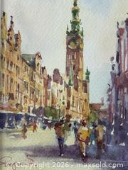 MaxSold Auction: Signed Watercolour Painting of Dluga Street in Gdansk Poland - Toronto (Ontario, Canada) PARTNER MANAGED Estate Sale Online Auction - La Rose Avenue