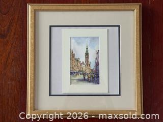 MaxSold Auction: Signed Watercolour Painting of Dluga Street in Gdansk Poland - Toronto (Ontario, Canada) PARTNER MANAGED Estate Sale Online Auction - La Rose Avenue