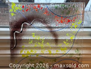 MaxSold Auction: Six Decorative Abstract Studio Art Glass Tile Placemats - Toronto (Ontario, Canada) PARTNER MANAGED Estate Sale Online Auction - La Rose Avenue