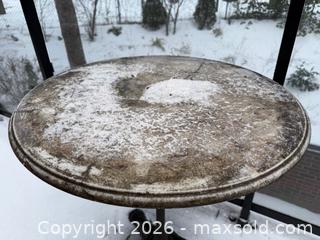 MaxSold Auction:  Stone Patio Cast Iron Bistro Table - Toronto (Ontario, Canada) PARTNER MANAGED Estate Sale Online Auction - La Rose Avenue