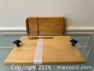 MaxSold Auction: Two Handmade Wooden Serving Boards - Toronto (Ontario, Canada) PARTNER MANAGED Estate Sale Online Auction - La Rose Avenue