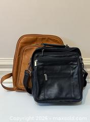 MaxSold Auction: Two Leather Backpack + Travel Bags in Brown + Black - Toronto (Ontario, Canada) PARTNER MANAGED Estate Sale Online Auction - La Rose Avenue