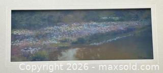 MaxSold Auction: “Vespers” Pastel Flowers Along a River Bank at Dusk, signed R R PAC - Toronto (Ontario, Canada) PARTNER MANAGED Estate Sale Online Auction - La Rose Avenue