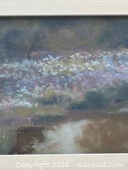 MaxSold Auction: “Vespers” Pastel Flowers Along a River Bank at Dusk, signed R R PAC - Toronto (Ontario, Canada) PARTNER MANAGED Estate Sale Online Auction - La Rose Avenue
