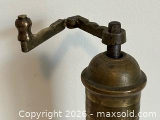MaxSold Auction: Vintage Brass Turkish Coffee Grinder Pepper Mill - Toronto (Ontario, Canada) PARTNER MANAGED Estate Sale Online Auction - La Rose Avenue